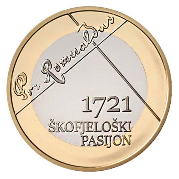 Slovėnija 2021 3 euro kolekcinė moneta - Škofja Loka Slovėnija 2021 3 euro kolekcinė moneta - Škofja Loka