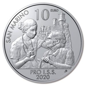 San Marinas 2020 10 eurų kolekcinė moneta - PRO I.S.S.