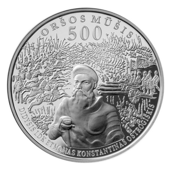 Lietuva 2014 m. 50 litų sidabrinė moneta - Oršos mūšis Lietuva 2014 m. 50 litų sidabrinė moneta - Oršos mūšis