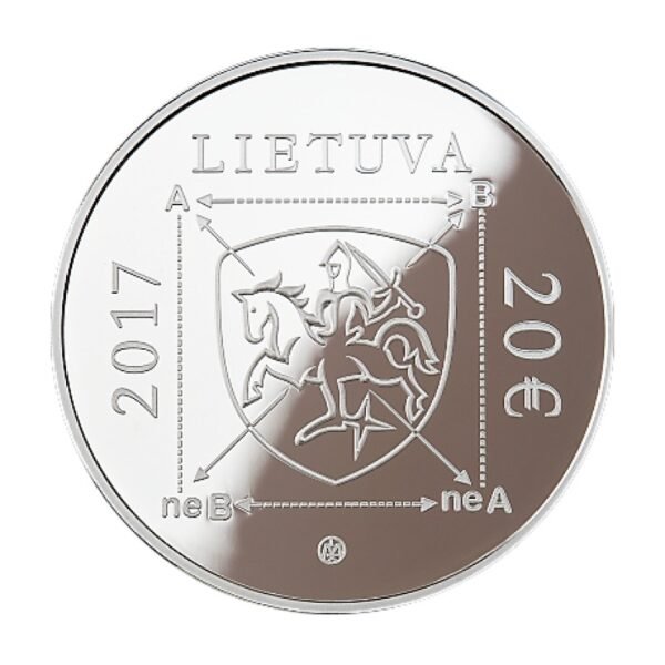 Lithuania 2017 20 euro silver coin Algirdas Julius Greimas obverse