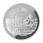 Lietuva 2018 20 eurų sidabrinė moneta Vydūnas aversas