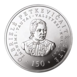 Lietuva 2011 50 litų sidabrinė moneta - Gabrielė Petkevičaitė-Bitė (PROOF)