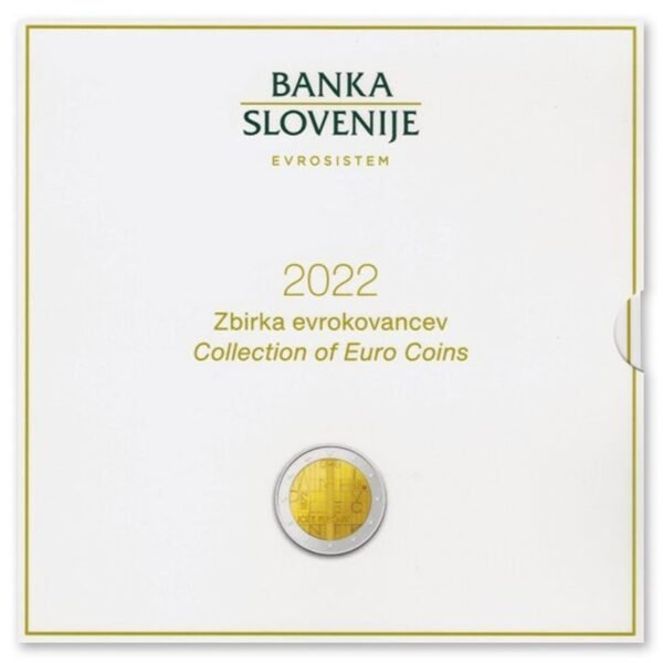 Slovenija 2022 bankinis euro rinkinys BU Slovenija 2022 bankinis euro rinkinys BU