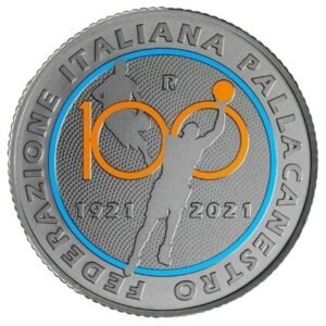 Italija 2021 10 eurų sidabrinė moneta – Krepšinis Italija 2021 10 eurų sidabrinė moneta - Krepšinis