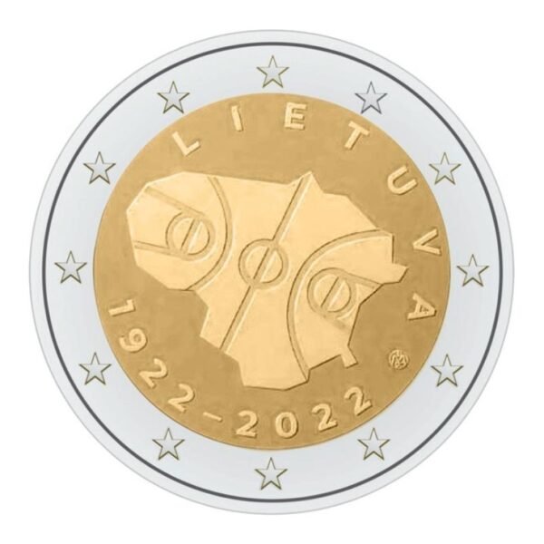 Lietuva 2021 2 eurų proginė moneta - Lietuvos krepšinis