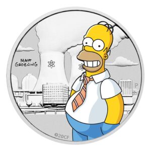 Tuvalu 2020 50 centų sidabrinė moneta - Houmeris Džei Simpsonas