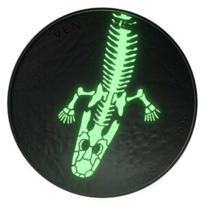 Latvija 2020 5 euro sidabrinė moneta - Ventastega fosilija (PROOF)