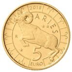 San Marinas 2018 5 eurų moneta - Avinas aversas
