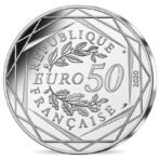 Prancūzija 2020 50 euro sidabrinė spalvota moneta - Įsimylėjęs Smurfas (BU)