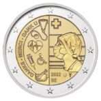 Belgija 2022 2 euro proginė moneta kortelėje - Pandemija (BU)