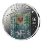 Lietuva 2021 5 euro sidabrinė spalvota moneta dėžutėje - Eglė-žalčių karalienė (PROOF)
