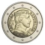 Latvijos 2014 2 eurų nacionalinė moneta