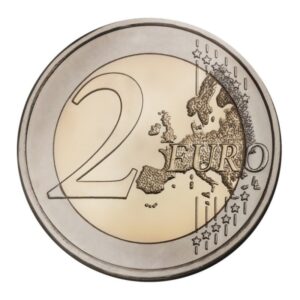 Latvija 2022 2 euro proginė moneta - Erasmus programa