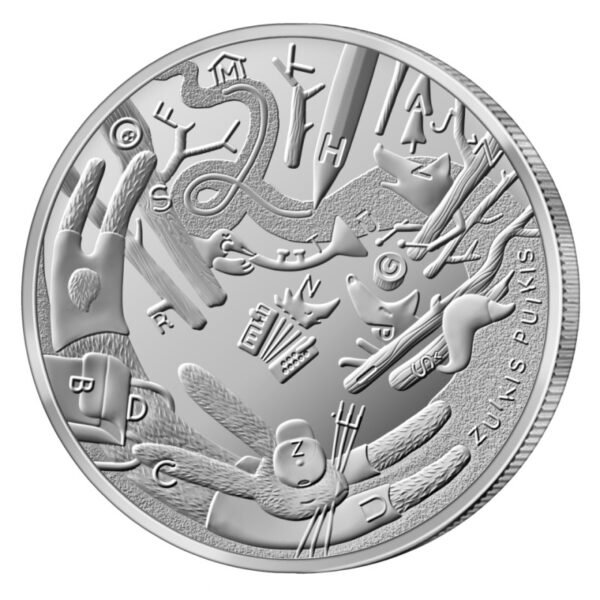 Lietuva 2022 1.5 euro moneta - Zuikis Puikis aversas Lietuva 2022 1.5 euro moneta - Zuikis Puikis aversas
