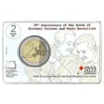 Italija 2022 2 euro proginė moneta - Giovanni Falcone and Paolo Borsellino (BU)