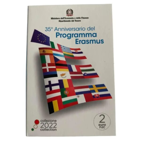 Italija 2022 2 eurų proginė moneta Erasmus programa (kortelė) Italija 2022 2 eurų proginė moneta Erasmus programa (kortelė)