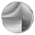 Lietuva 2022 1.5 euro moneta - Lietuvos Banko 100-metis
