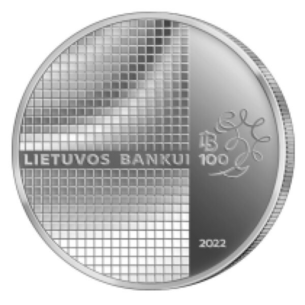 Lietuva 2022 1.5 euro moneta - Lietuvos Banko 100-metis Lietuva 2022 1.5 euro moneta - Lietuvos Banko 100-metis