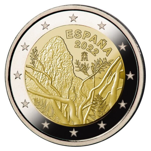 Ispanija 2022 2 eurai - Garachonajaus nacionalinis parkas