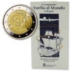 Ispanija 2022 2 eurai - Juan Elcano lankstinuke