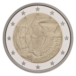 Italija 2022 2 euro proginė moneta - Erasmus programa (PROOF)