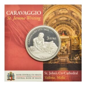 Malta 2022 3 eurų kolekcinė moneta kortelėje - Caravaggio (BU)