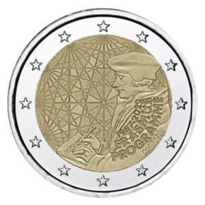 Malta 2022 2 eurų proginė moneta - Erasmus programa