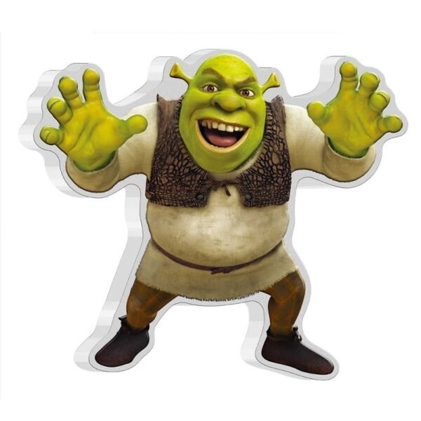 Niujė 2021 2 dolerių sidabrinė spalvota moneta - Šrekas