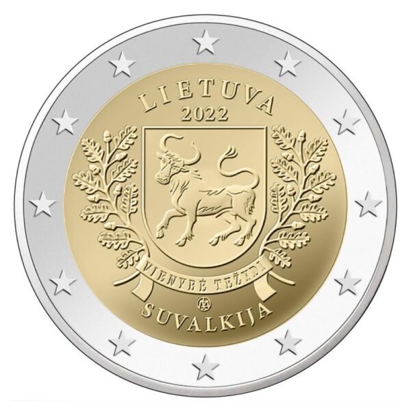 Lietuva 2022 2 eurų proginė moneta - Suvalkija