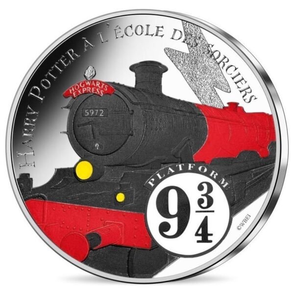 Prancūzija 2021 10 euro sidabrinė spalvota moneta (2/18) - Haris Poteris ir Išminties akmuo (BU)