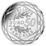 Prancūzija 2021 50 euro sidabrinė spalvota moneta - Haris Poteris*Hogwarts Crest (BU)