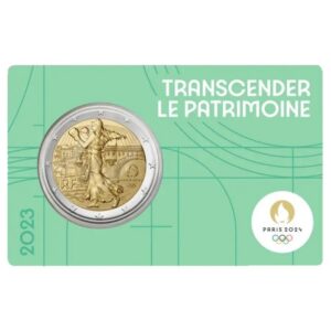 Prancūzija 2023 2 euro proginė moneta kortelėje - Olimpiada Paryžius 2024 (BU)