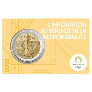 France 2023 2 Euro Commemorative Coin in Card - Paris 2024 Olympics (BU)
