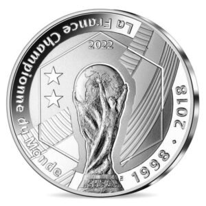 Prancūzija 2022 10 eurų sidabrinė moneta – FIFA2022 čempionatas Katare Prancūzija 2022 10 eurų sidabrinė moneta - FIFA2022 čempionatas Katare
