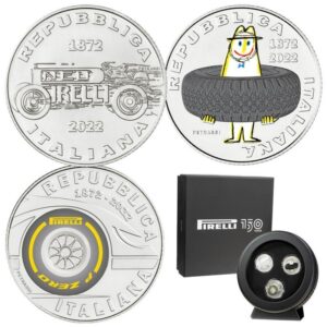 Italija 2022 3x5 euro sidabrinė spalvota kolekcinė moneta - Pirelli (Tryptich)