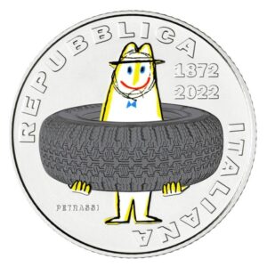Italija 2022 3x5 euro sidabrinė spalvota kolekcinė moneta - Pirelli (Tryptich)