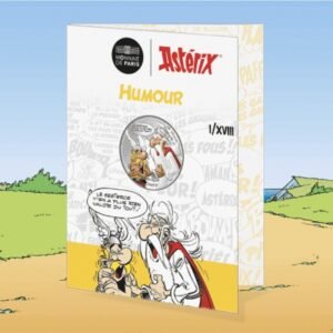 Prancūzija 2022 10 euro sidabrinė spalvota kolekcinė moneta – Asterix-Humoras Prancūzija 2022 10 euro sidabrinė spalvota kolekcinė moneta - Asterix-Humoras