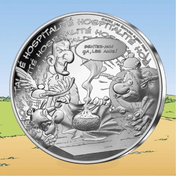 Prancūzija 2022 10 euro sidabrinė kolekcinė moneta - Asterix-Svetingumas