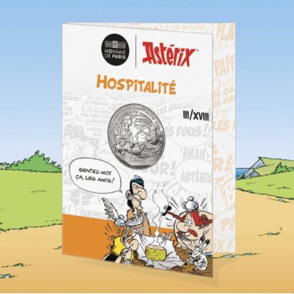 France 2022 10 euro silver collectible coin - Asterix-Hospitality