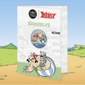 Prancūzija 2022 10 euro sidabrinė spalvota kolekcinė moneta – Asterix-Jautrumas Prancūzija 2022 10 euro sidabrinė spalvota kolekcinė moneta - Asterix-Jautrumas
