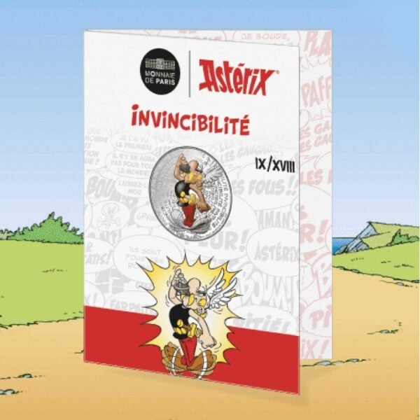 Prancūzija 2022 10 euro sidabrinė spalvota kolekcinė moneta - Asterix-Nenugalimas