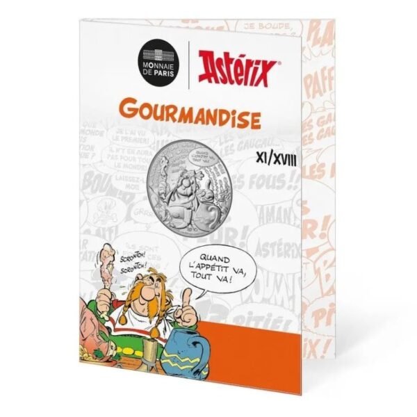 France 2022 10 euro silver collectible coin - Asterix-Greed
