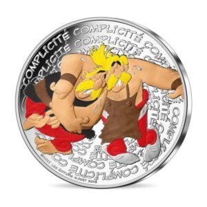 Prancūzija 2022 10 euro sidabrinė spalvota kolekcinė moneta - Asterix-Bendrininkavimas