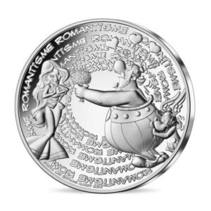 Prancūzija 2022 10 euro sidabrinė kolekcinė moneta - Asterix-Romantizmas