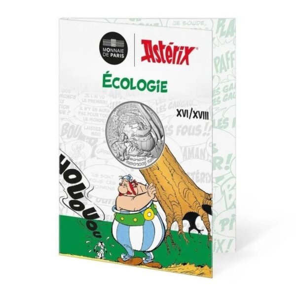 France 2022 10 euro silver collectible coin - Asterix-Ecology