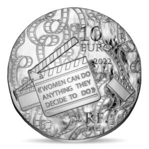 Prancūzija 2022 10 euro sidabrinė moneta – Grace Kelly (PROOF) Prancūzija 2022 10 euro sidabrinė moneta - Grace Kelly (PROOF)