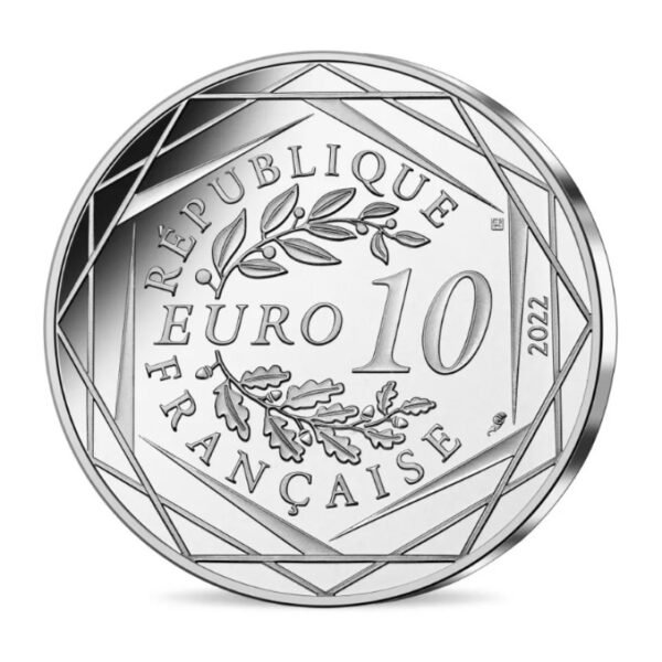 Prancūzija 2022 10 euro sidabrinė spalvota moneta - Haris Poteris*Slytherin (BU)