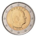 Monakas 2018 2 euro nacionalinė moneta