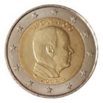 Monakas 2009 2 eurų nacionalinė moneta