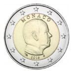 Monakas 2016 2 eurų nacionalinė moneta
